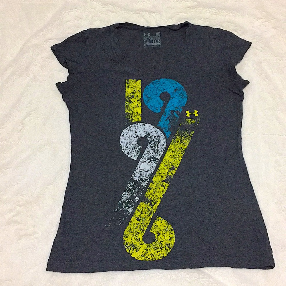 Under Armour Charged 100%Cotton Semi-Fitted Heatgear Tee Shirt Size Medium 1996